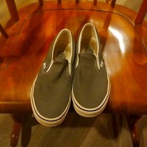 Women's size 10 vans. Color is gray. EUC